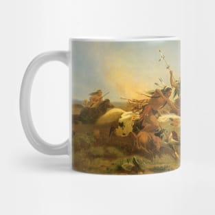 Indian Buffalo Hunt by Charles Wimar Mug